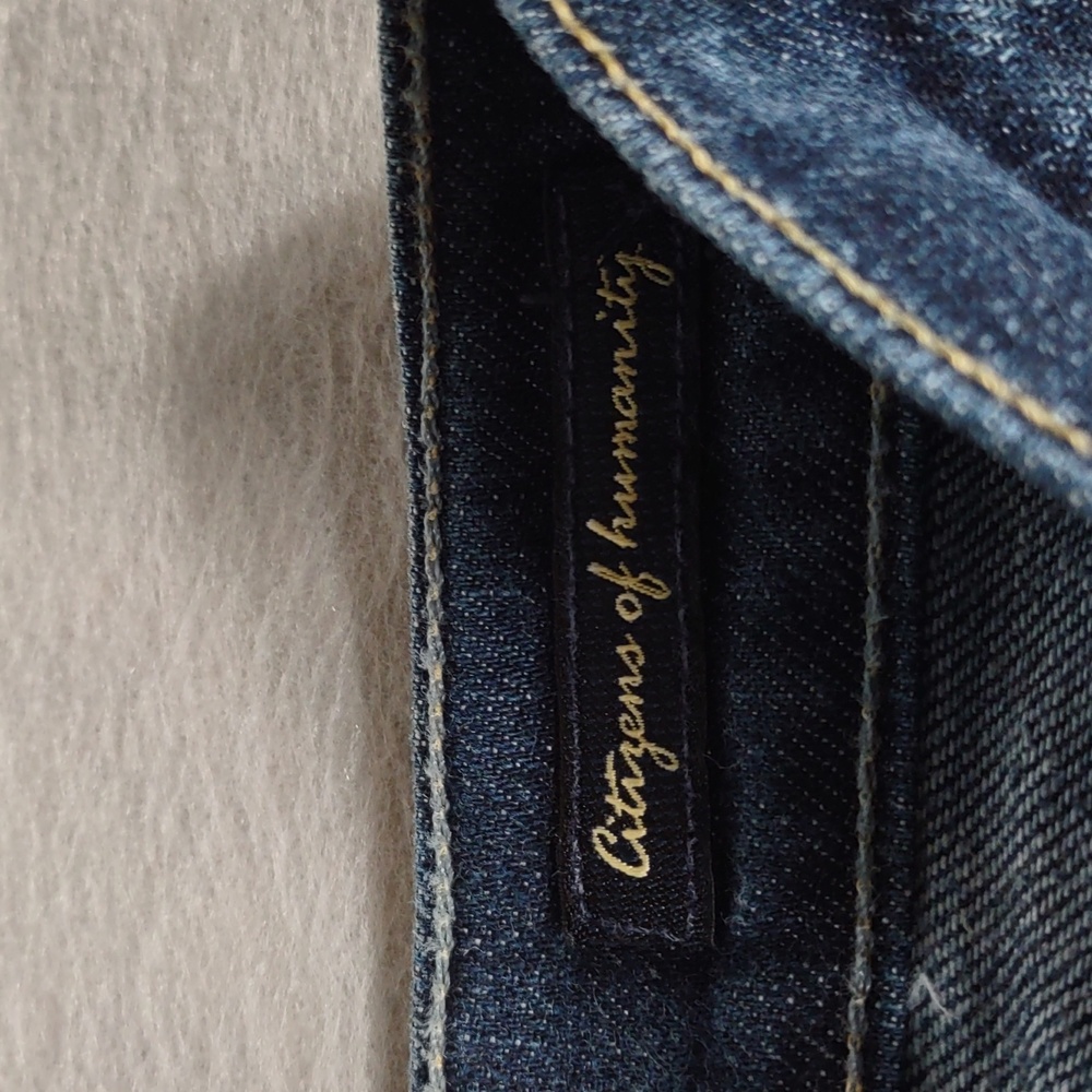 Citizens of Humanity Amber#263 Stretch High-Rise Boot Dark Wash Jeans Size 28 - Picture 6 of 13